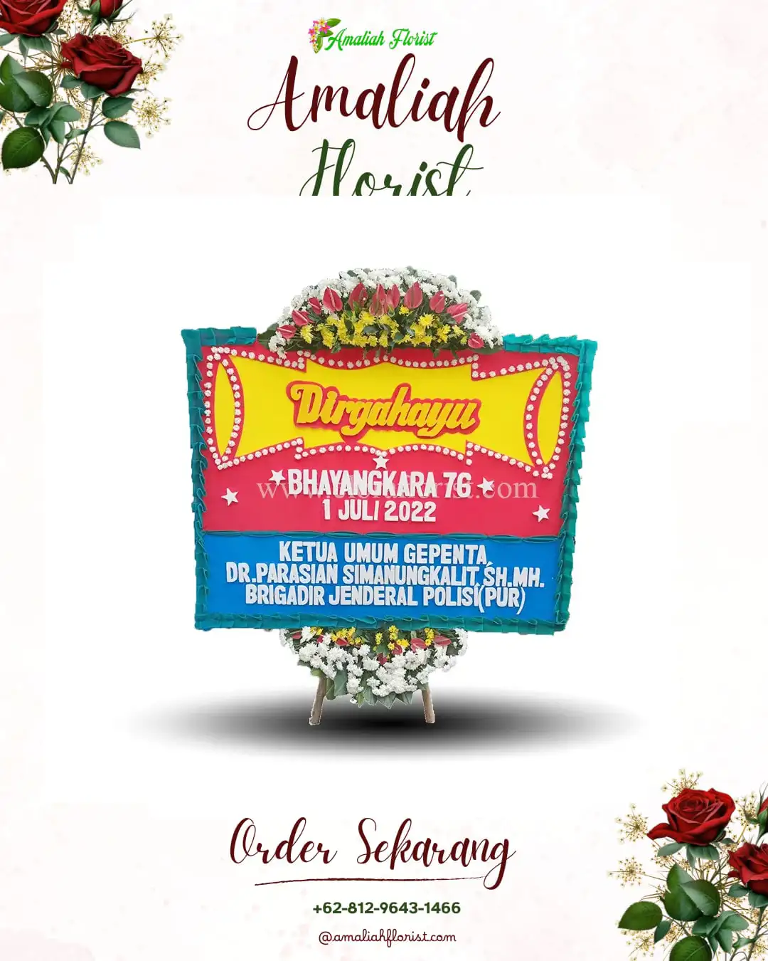 Papan Bunga HUT Ulang Tahun Bowongso